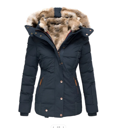 Chaquetón Acolchado Mujer Capucha Abultada - Clara Moda