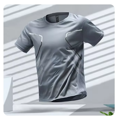 Camiseta deportiva hombre estampado urbano moda