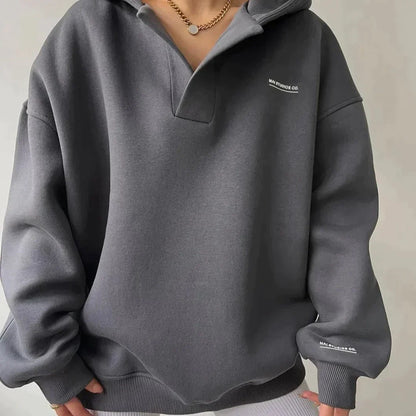 Sudadera Mujer Capucha Suave Cuello Alto