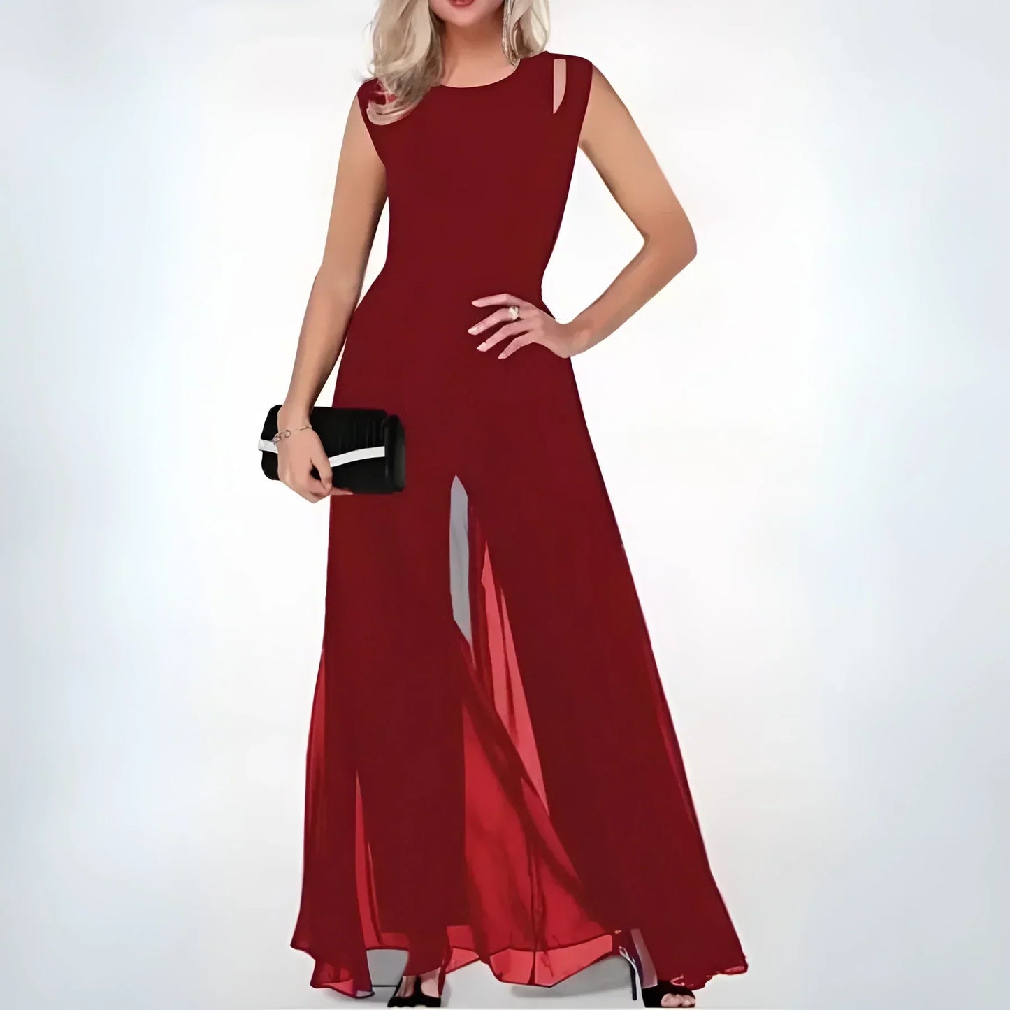Vestido mono amplio sin mangas mujer - Vestiria