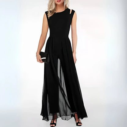 Vestido mono amplio sin mangas mujer