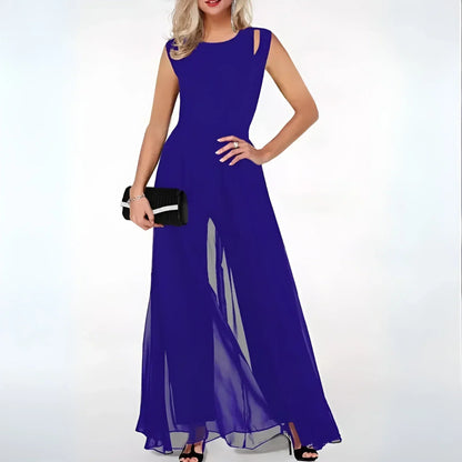 Vestido mono amplio sin mangas mujer