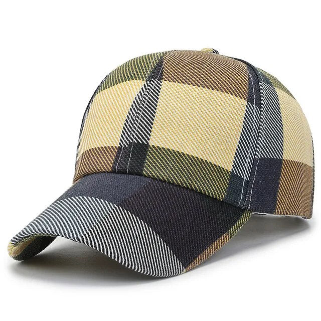 Gorra Deportiva Cuadros Unisex Moda