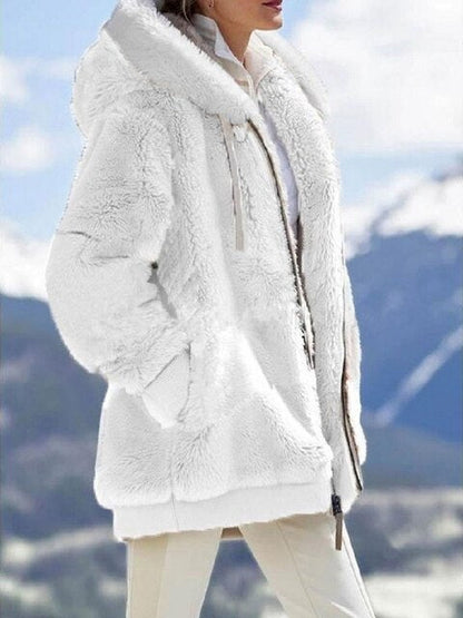 Chaqueta Felpa Grande Capucha Mujer - Vestiria