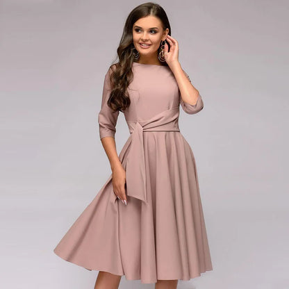 Vestido Mujer Falda Amplia Elegante - Vestiria