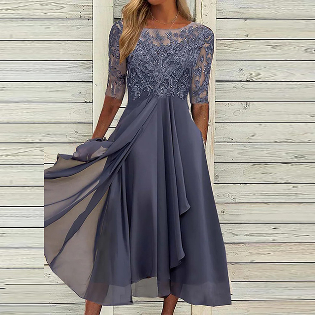 Vestido de Fiesta Encaje Romántico