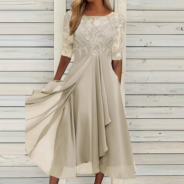 Vestido de Fiesta Encaje Romántico