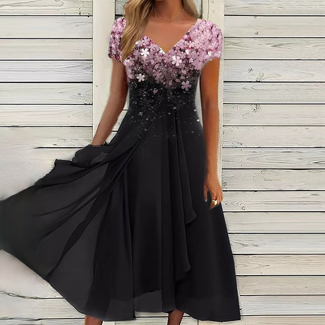 Vestido Encaje Elegante Cuello Redondo - Vestiria