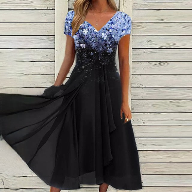 Vestido Encaje Elegante Cuello Redondo