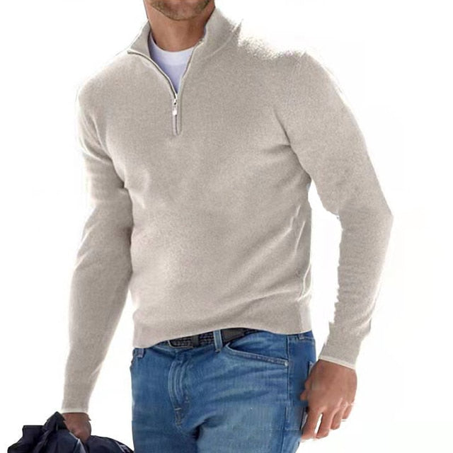 Suéter Hombre Manga Larga Cremallera - Vestiria
