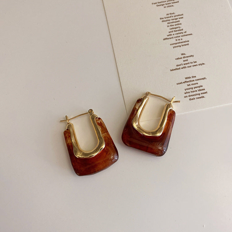 Pendientes Arco Citrino Brillantes