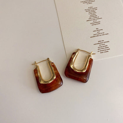 Pendientes Arco Citrino Brillantes