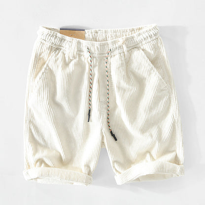 Pantalones cortos de cuero casual