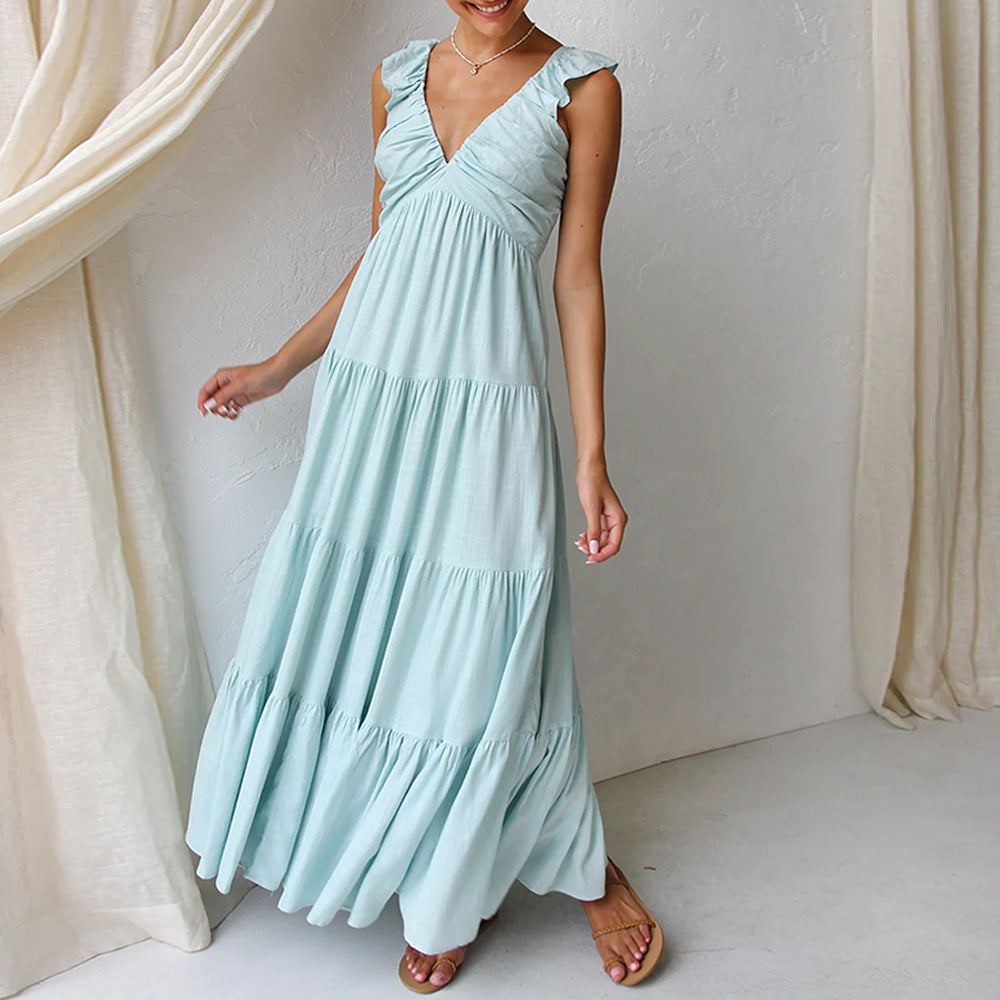 Vestido Fiesta Verano Florado Elegante