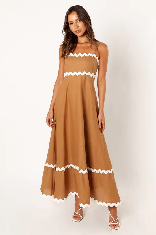 Vestido Capri Elegante Contraste