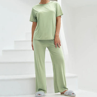 Conjunto Mujer Cómodo Pantalón Ancho