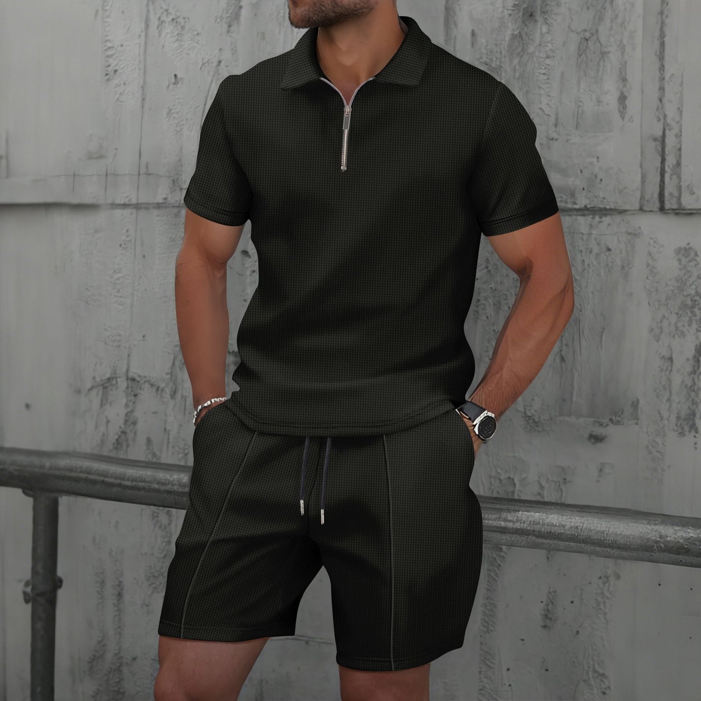 Polo y shorts hombre deportivo cómodo - Vestiria