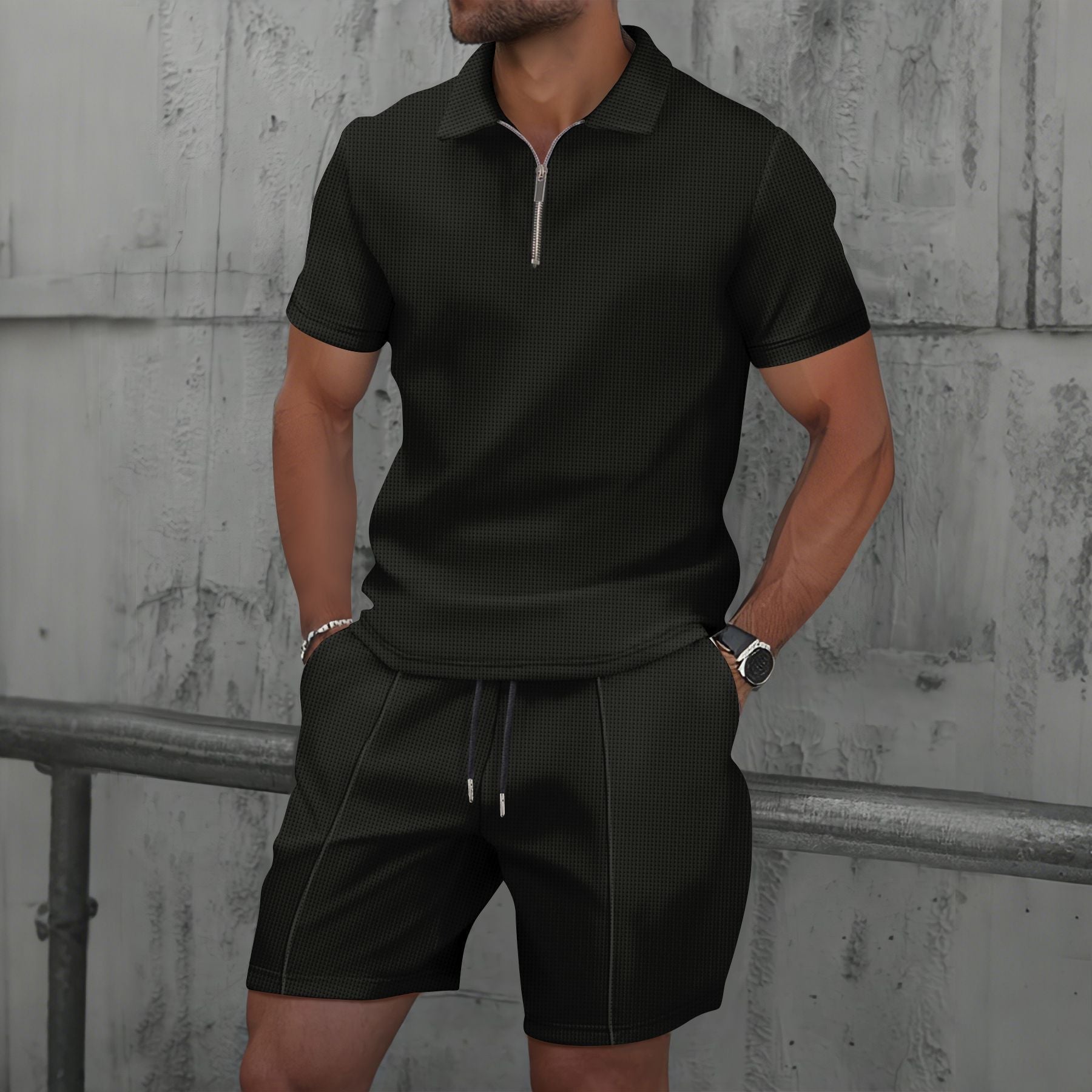 Polo y shorts hombre deportivo cómodo - Vestiria