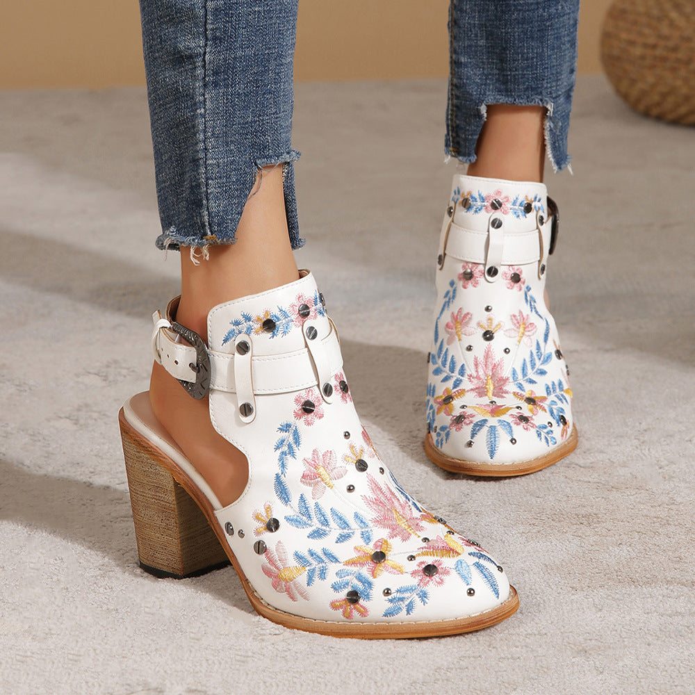 Zapatos Mujer Florales Elegantes