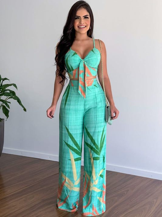 Conjunto Verano Floral Cómodo Mujer - Vestiria
