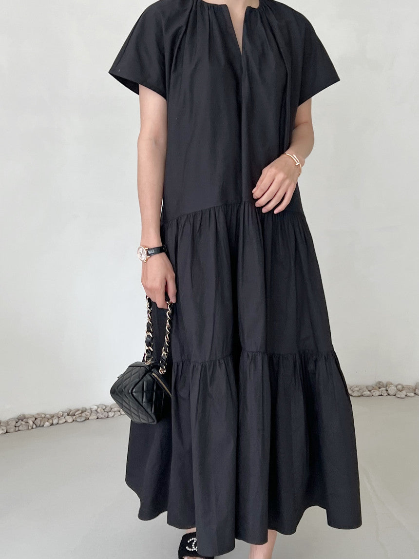 Vestido Midi Florado Capas