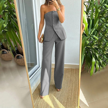 Conjunto Top y Pantalón Elegante Mujer
