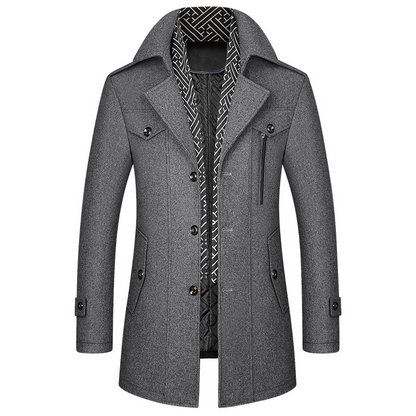 Abrigo Hombre Invierno Clásico Acolchado