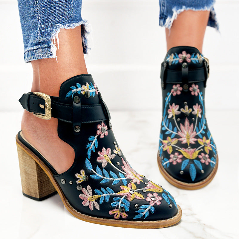 Zapatos Mujer Florales Elegantes