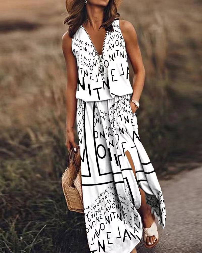 Vestido de verano conjunto falda y blusa mujer