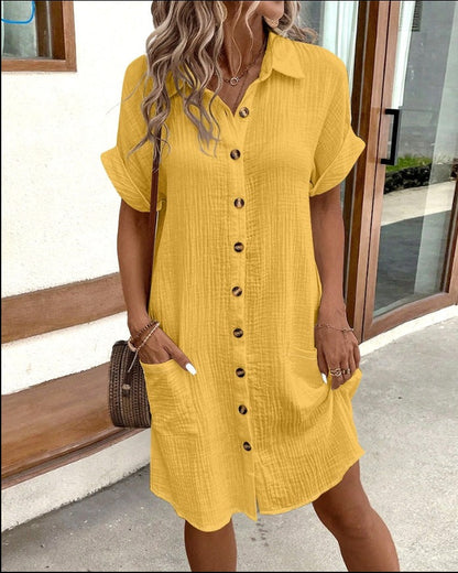 Vestido Ligero Verano Cuello Redondo
