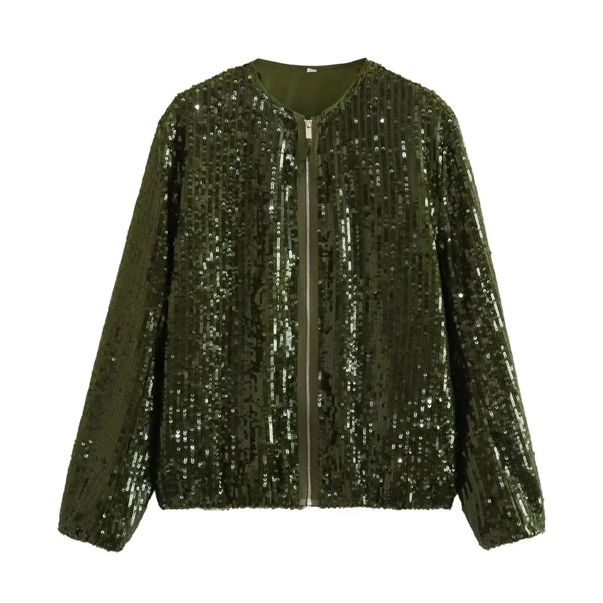 Chaqueta Mujer Lentejuelas Brillante