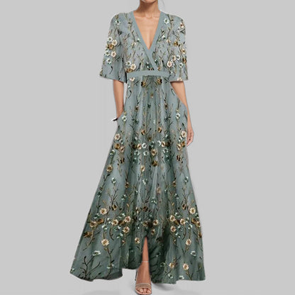 Vestido de Gala Floral Exclusivo