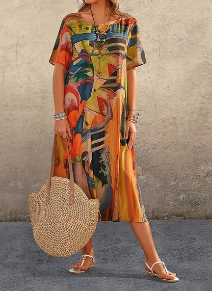 Vestido Maxi Estilo Boho Mujer Verano Floral