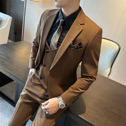 Traje Hombre Elegante Tres Piezas Slim - Vestiria