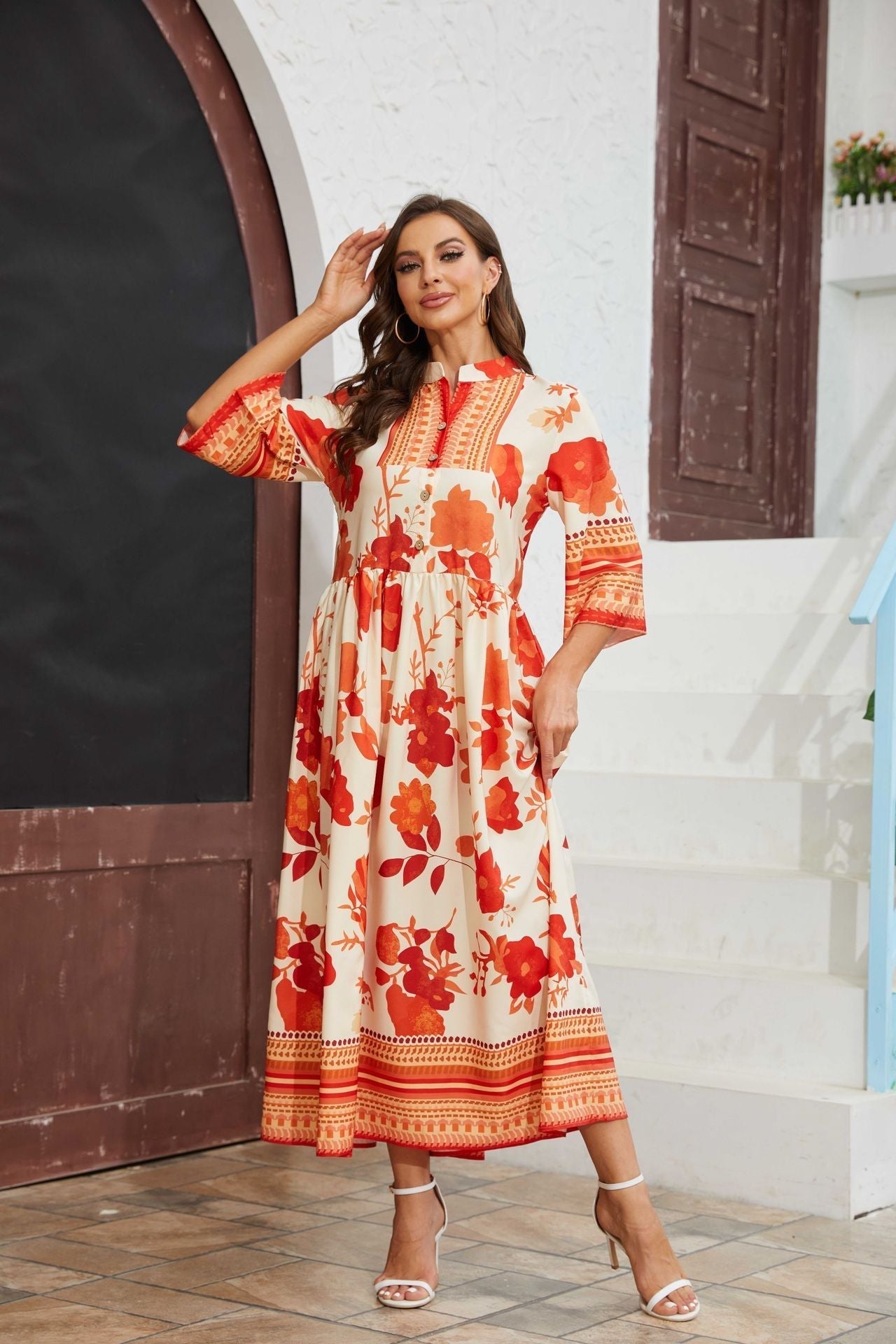Vestido Florales Estilo Boho Mujer - Vestiria