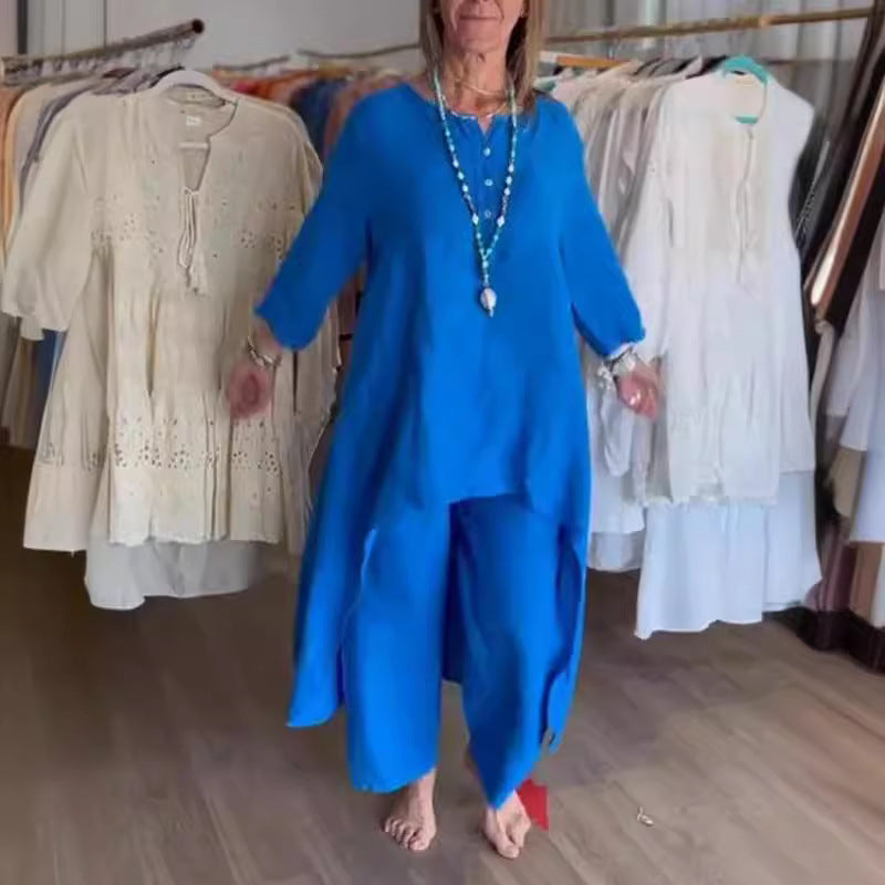 Vestido Lino Clásico Mujer