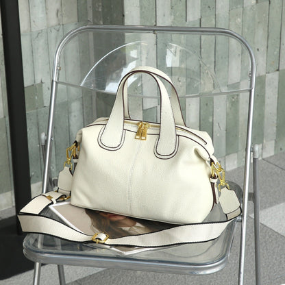 Bolso Mujer Piel Sintética Estructurado Metálico