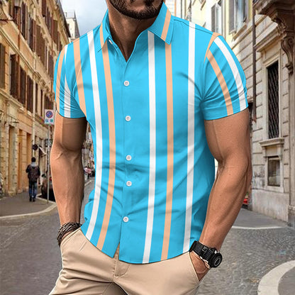 Polo Clásico Rayas Estrecho Hombre