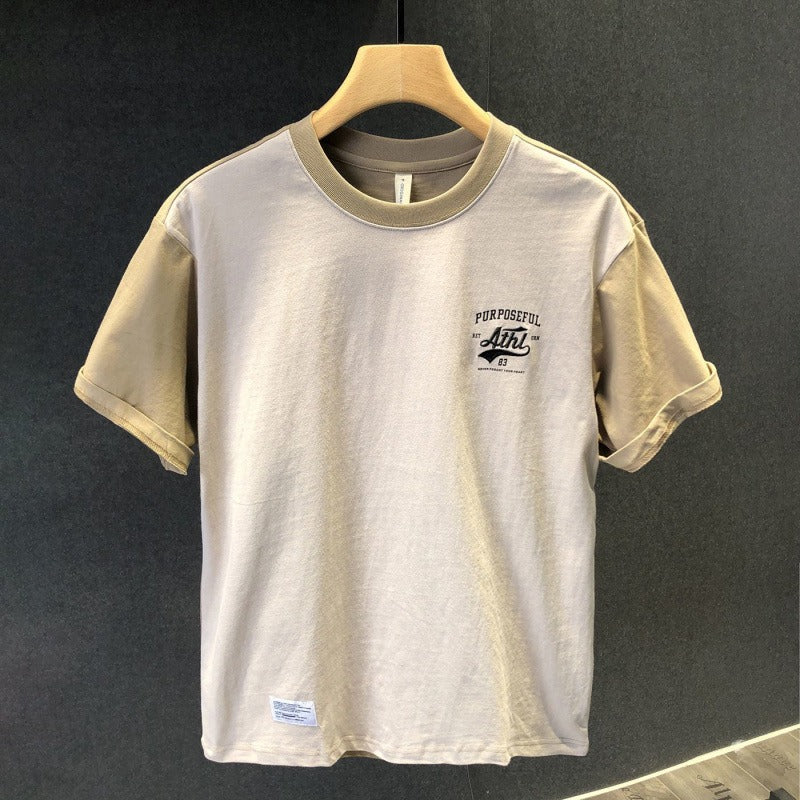 Camiseta Hombre Algodón Estampado Casual - Vestiria