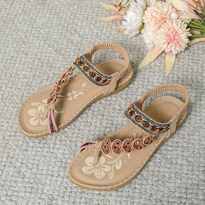 Sandalias Mujer Florales Estilo Boho Chic