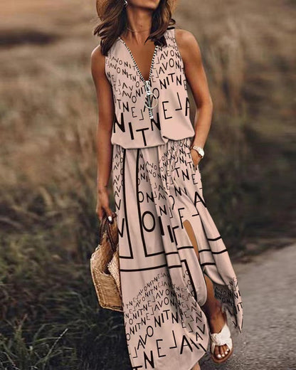 Vestido de verano conjunto falda y blusa mujer