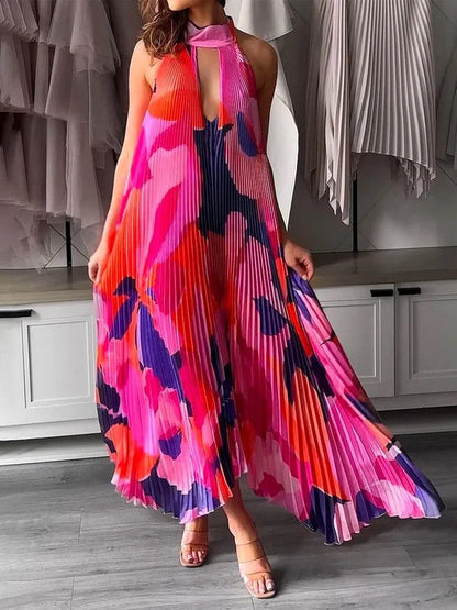 Vestido Maxi Elegante Plisado