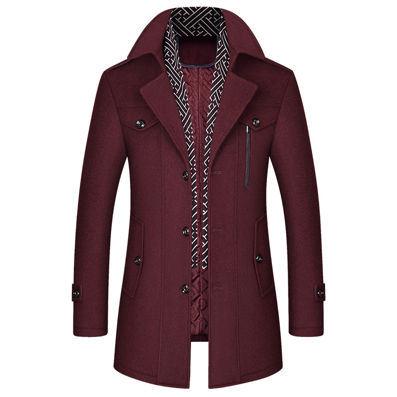Abrigo Hombre Invierno Clásico Acolchado