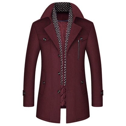 Abrigo Hombre Invierno Clásico Acolchado