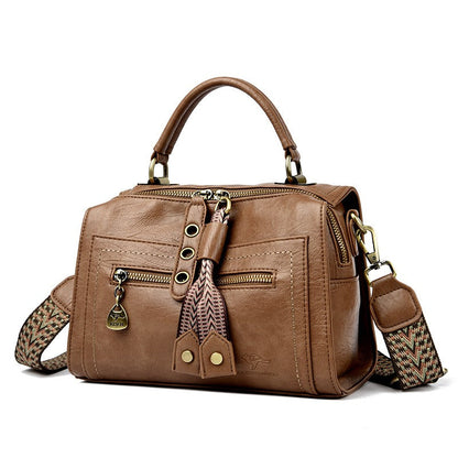 Bolso Bandolera Mujer Cuero Imitación Moderno