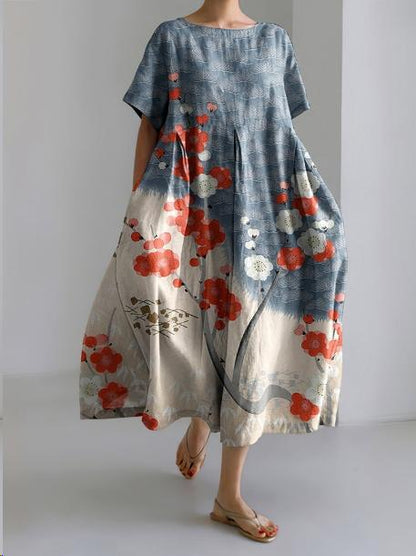 Vestido Largo Floral Estampado Mujer
