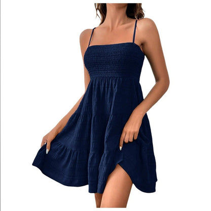 Vestido Fiesta Mujer Sin Mangas Colorido