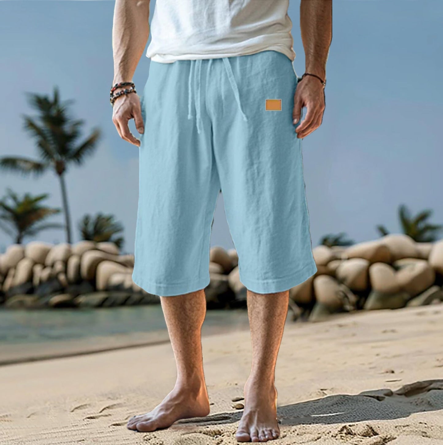 Pantalón corto hombre cómodo ajustable