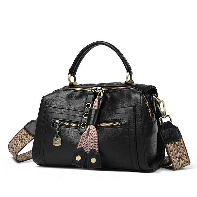 Bolso Bandolera Mujer Cuero Imitación Moderno