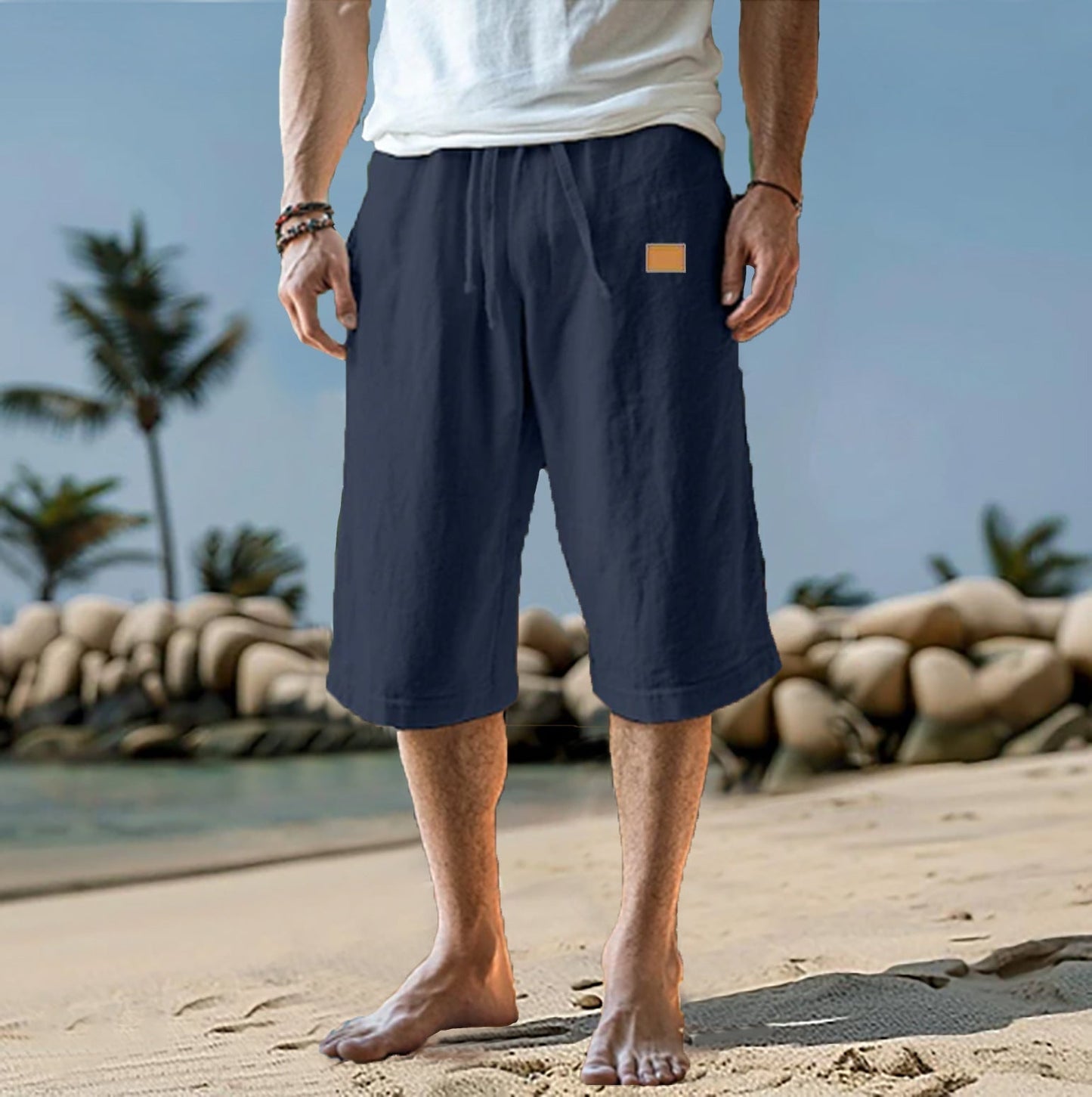 Pantalón corto hombre cómodo ajustable